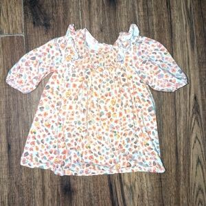 Little Girls 18m Puffed-Sleeve Smocked Printed Tunic